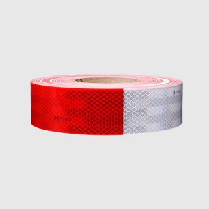 Rollo cinta reflectiva rojo/blanca, 7983-326