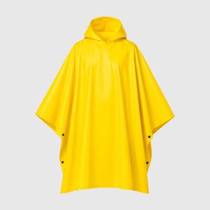 Capa ciclón tipo poncho amarillo