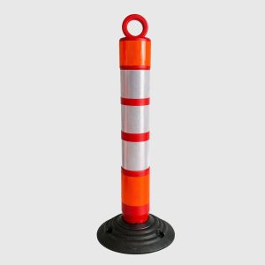 POSTE ADVERTENCIA CON BASE NEGRA
